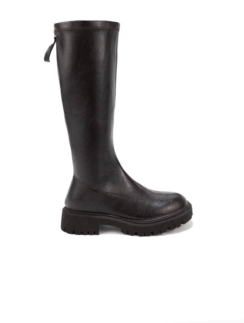 Bottes hautes à semelle crantée